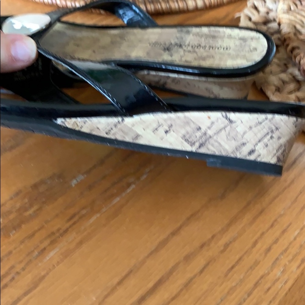 Black patten leather slides - Picture 4 of 4